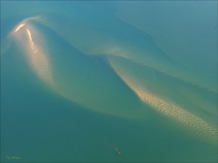 Sand Patterns - Great Sandy Strait - Fraser Island - QLD SQ (PBH4 00 17795)